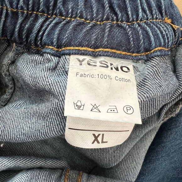 Baggy pleated balloon leg jeans XL (size 18ish). Trending! 100% cotton - Picture 5 of 5